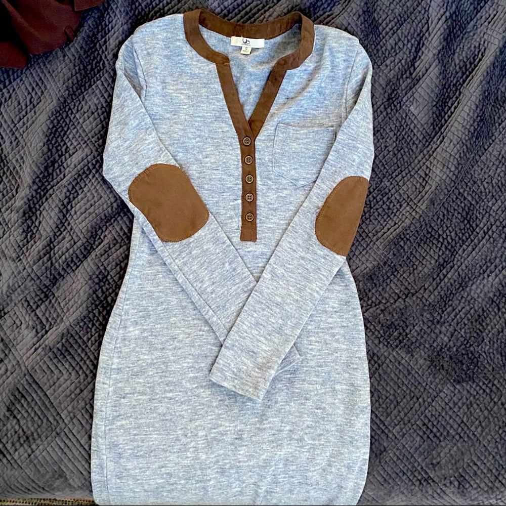 Size Small Patched Elbow Cotton Dress